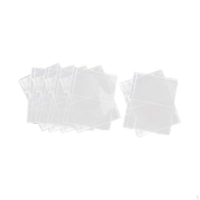 10 Pieces Transparent Banknotes Holders Paper Money Collection Album Storage Craft Supplies 3 Hole
