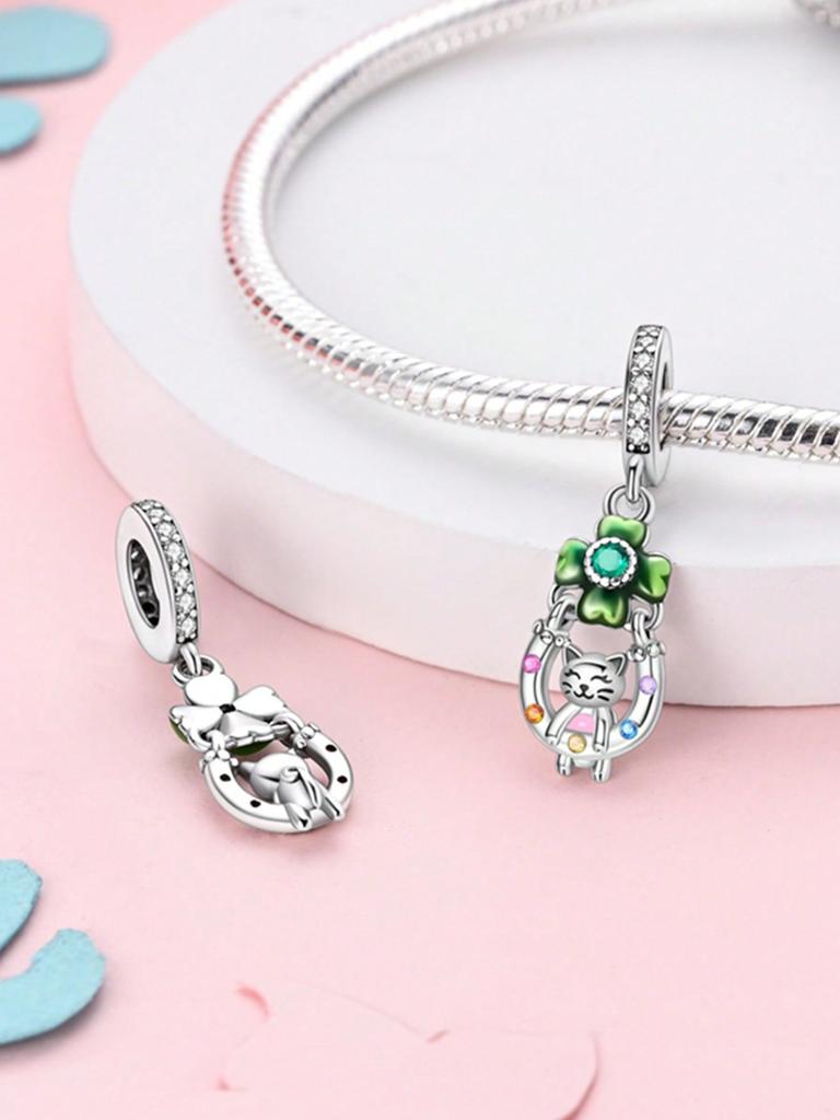 Copper Colors Retro Spirit Snake Small Elephant Beads Charm Pendant For Original Bracelet For Women Diy Jewelry Love Gift
