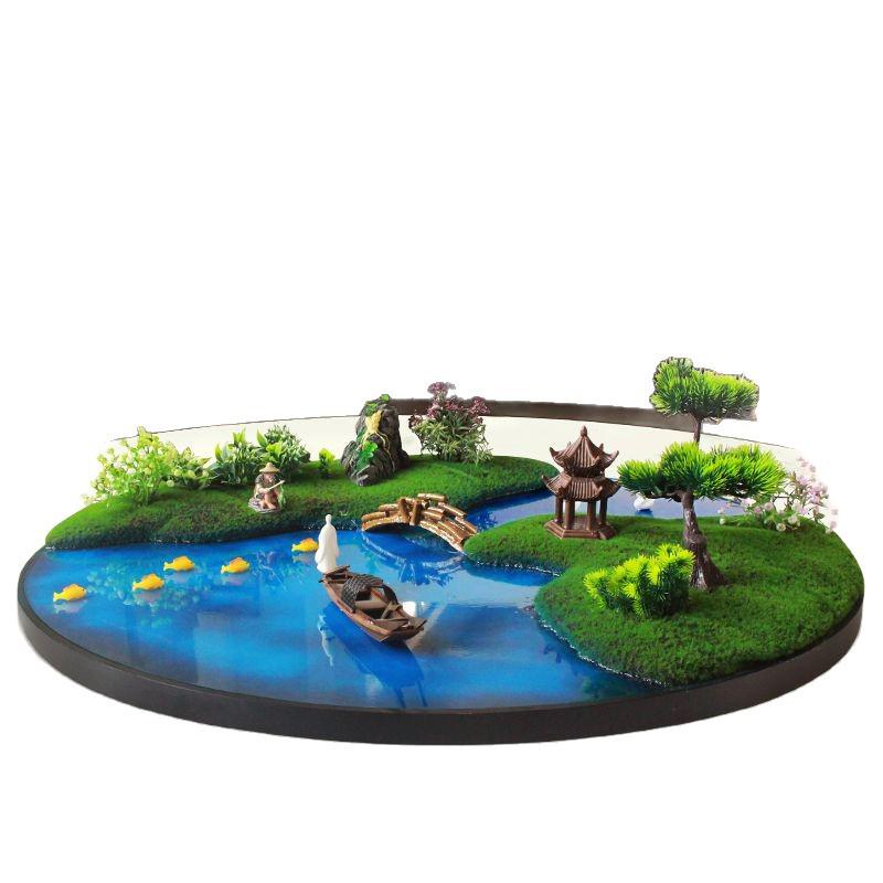 Neues chinesisches Tafelaufsatz: Kreatives künstliches Blumenlandschaftsornament