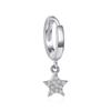 1 Piece Rainbow Ear Clips 925 Sterling Silver Fashion Unique Tiny Cuff Earrings For Women Girl Fine Jewelry Accessories