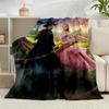 1PC Magic Witch And Friendship Flannel Blanket Gift, Suitable for Both Men And Women, Soft Ideal for Beds And Sofa, Birthday Or Christmas Gift
