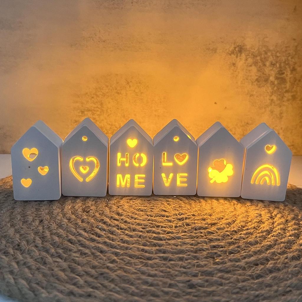 4/6 Grid Atmosphere Decoration Lighting House Ornament Silicone Molds DIY Gypsum European Style Pendant Resin Mold Handicrafts