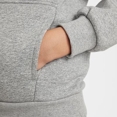Nike Sweatshirt Dark Gray Heather/white Teenagers