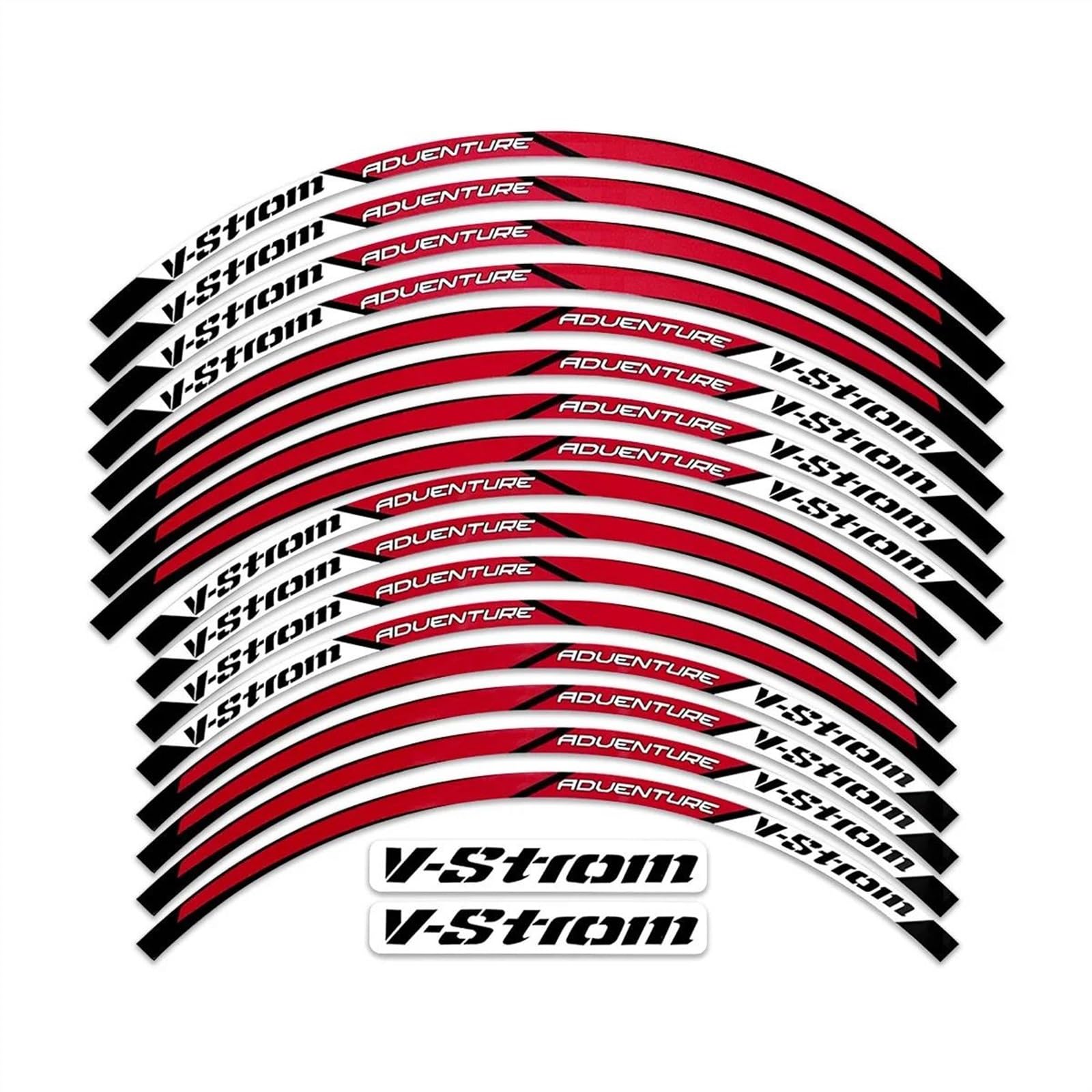 

Motorcycle 19 17 Wheel Sticker Hub Rim Decal Reflective Stripe Tape Fits Modified Decoration