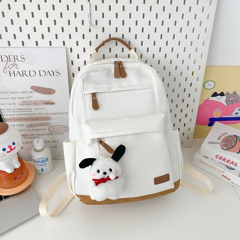 Casual Joker Backpack Retro Fashion Commuter College Student Travel Backpack Girl Student Bag Large Capacity