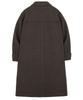 Trillion Unisex Balmacaan Duffle Long Coat (Brown)