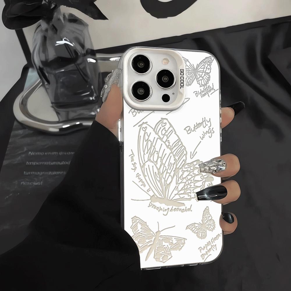 Phone Cover Case for iPhone 17 Pro Max 16 15 14 Plus Air 17e 12 Pro 13 11 Creative Butterfly