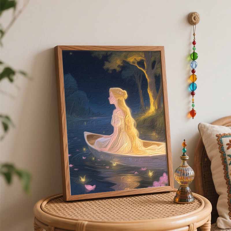 Disney Princess Oil Painting Hand Painting Coloring Painting Handmade Diy Home Decoration Gift
