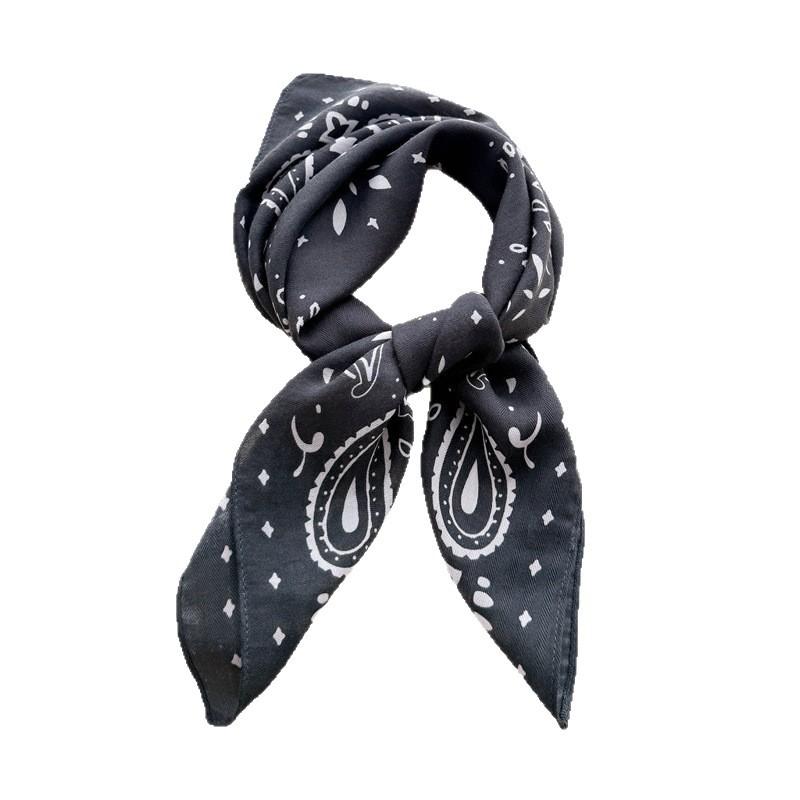 New cashew imitation velvet herringbone pattern cotton and linen small square scarf silk scarf headscarf shawl decorative scarf scarf