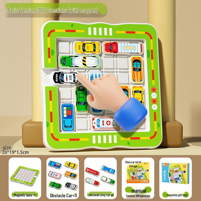 Kids' Car Parking Puzzle: Educational Logic & Problem-Solving Toy for Kindergartners