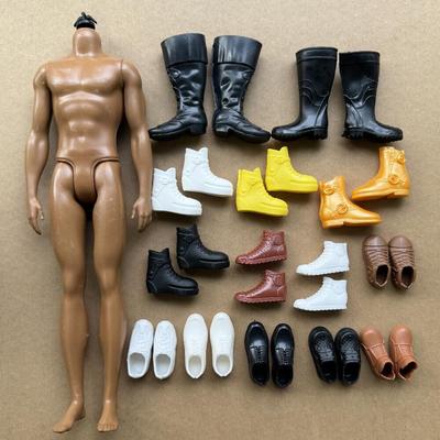 1/6 Male Doll Shoes Boots Slippers Fashion DIY Doll Decors Parts White Brown Black Gold Color Doll Accessories DIY Doll Dressing