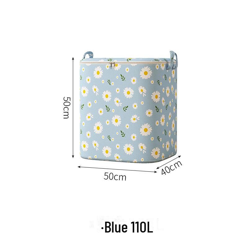 

Большая вместительная переносная сумка для хранения одеял и одежды Daisy 110L синий