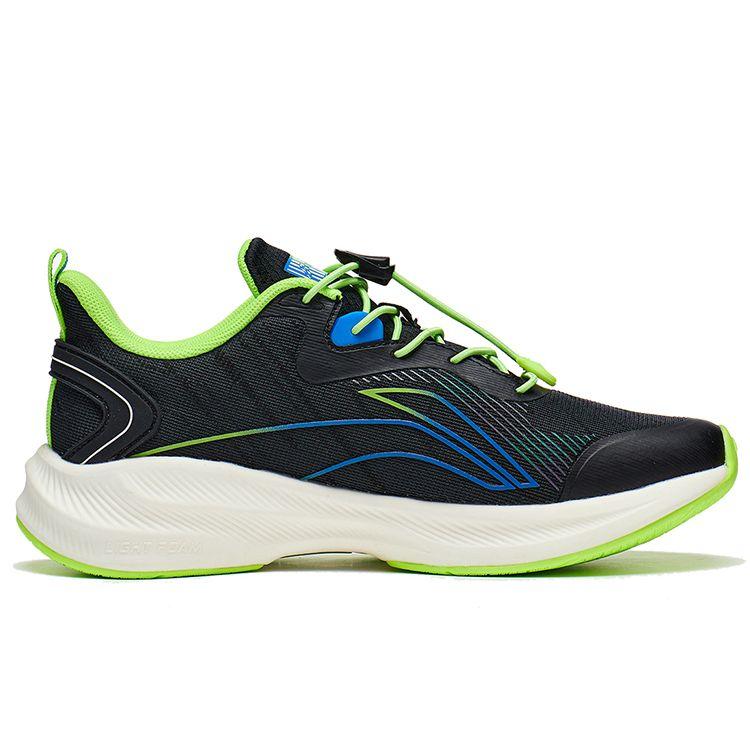 Li Ning Lightweight Shock Absorption Technology Non-Slip Low-Top Kids Running Shoes Kids Running Shoes Black YKFT062-3