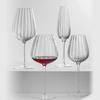 Transparent Corrugated Crystal Glass with High Aesthetic Value Home Wine Glasses Party Champagne Christmas Gifts Light Luxury