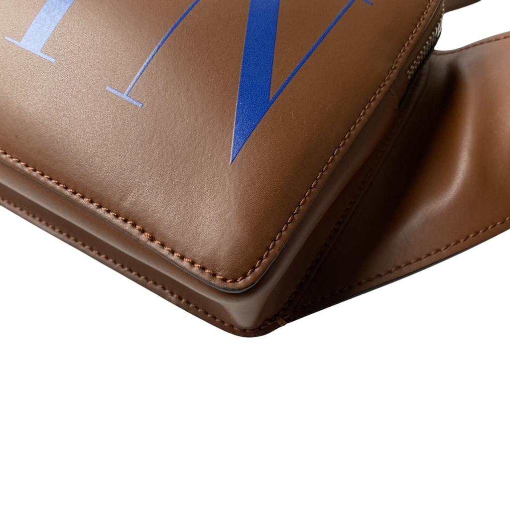 Używana torba na ramię Valentino Garavani Brązowa skóra męska