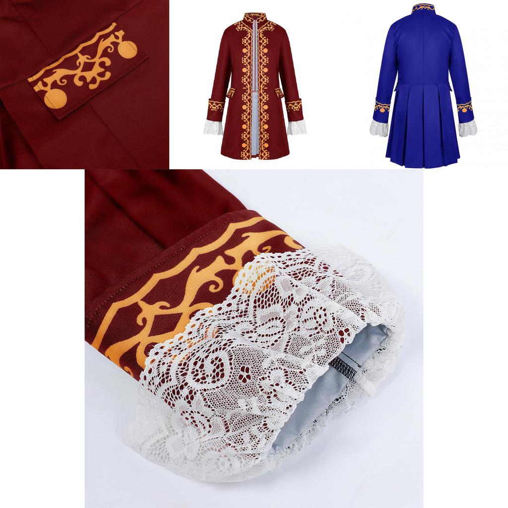 Renaissance Prince Tailcoat With Embroidered Details For Cosplay And Role Play
