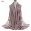 Good Stitching Muslim Chiffon Hijabs for Women Solid Chiffon Shawl Scarf Head Wraps Foulard Femme Hijab Scarves Muslim Turban