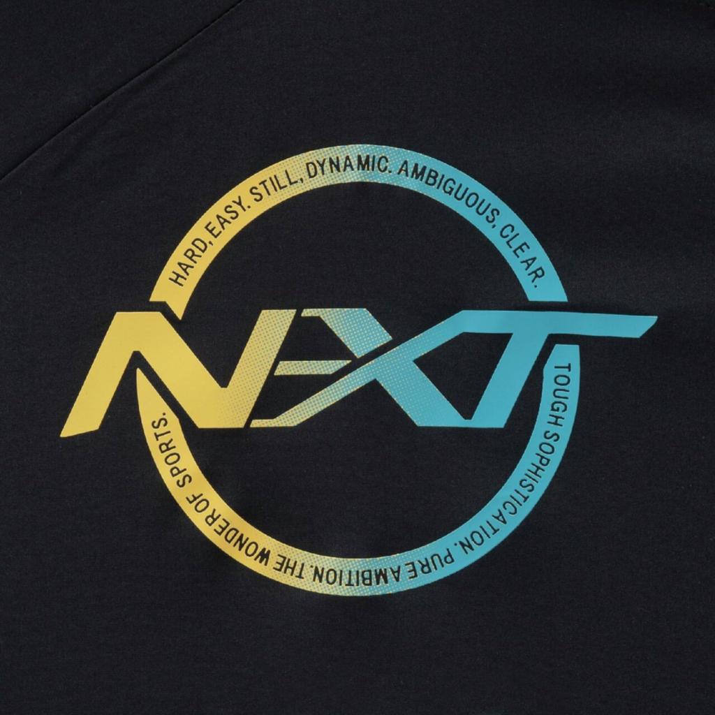Volleyball wear N-XT long-sleeve training top V2MEC501 Unisex Black x Capri Breeze XL