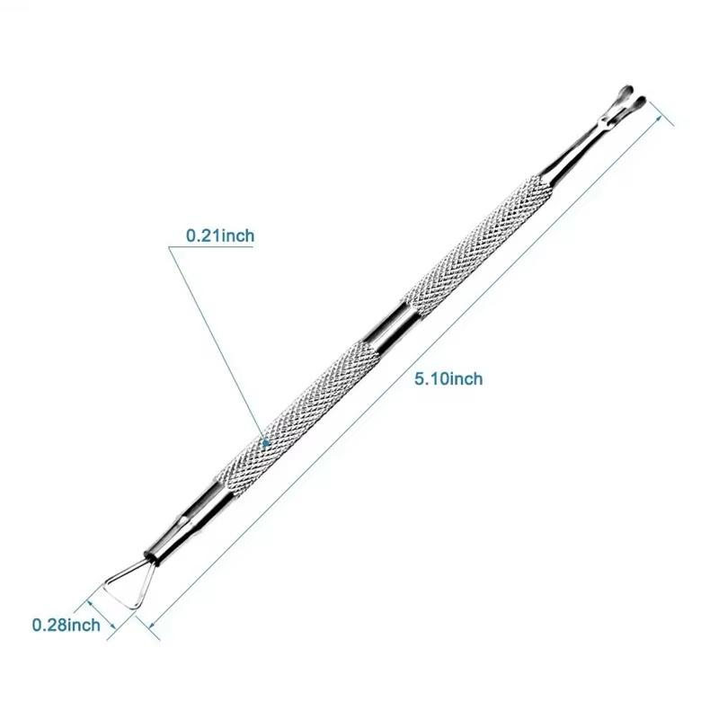 Nail Cuticle Pusher Tweezer Rainbow Cutter Nipper Clipper Dead Skin Remover Stainless Steel Manicure Nails Art Tool ManicureTool