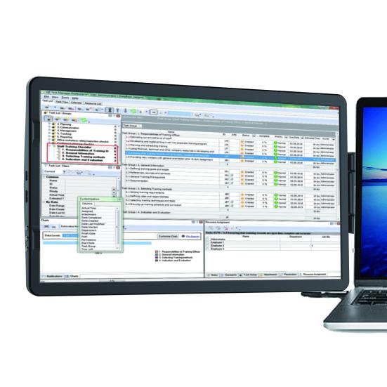 1 Set 14.1-inch Laptop Expansion Screen Support Type-C 3.1 High Clarity Rich Visual Enjoyment FHD IPS Notebook Mobile Phone Expansion Display