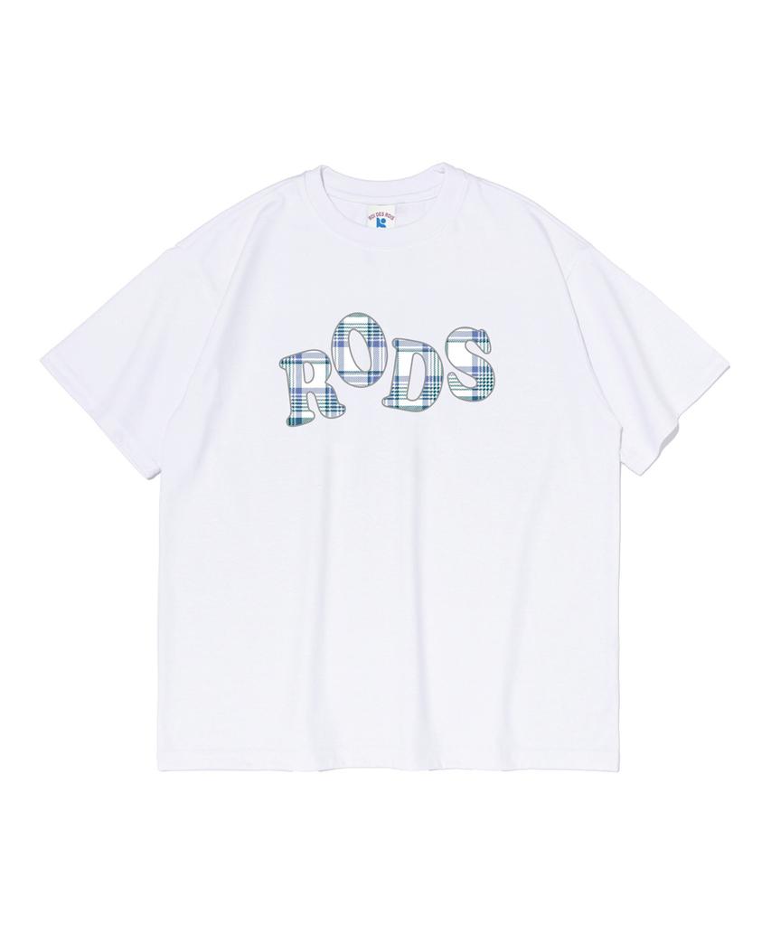 ROIDESROIS Rods Check Logo Short Sleeve T-Shirt (White)