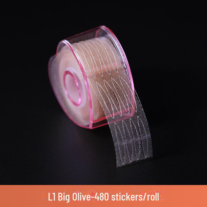 Lace Double Eyelid Stickers: Breathable, Flesh-Colored Mesh for Natural Beauty