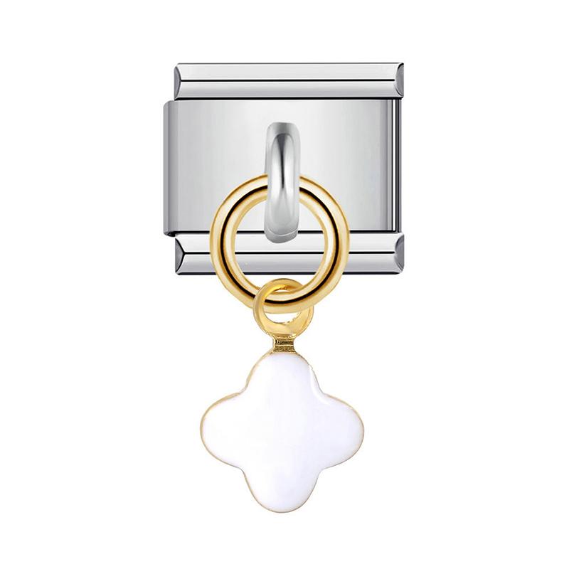 Removable Magnetic Attraction Cute Heart Italian Charm Link Buckle Stainless Steel Bracelet Fashion DIY Making Beads Jewelry