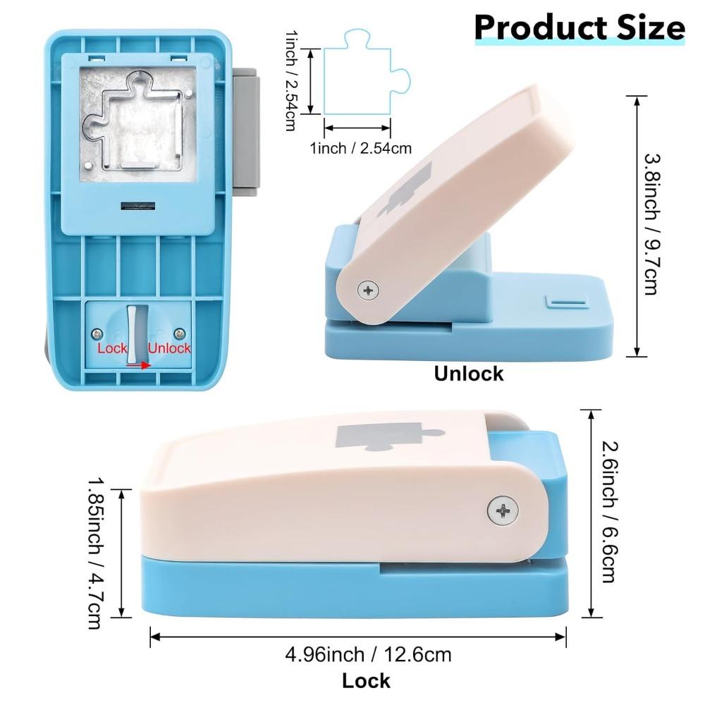 Puzzle Punch, 1 X 1 Inch Mini Puzzle Maker, Portable Puzzle Puncher, DIY Puzzle Cutter