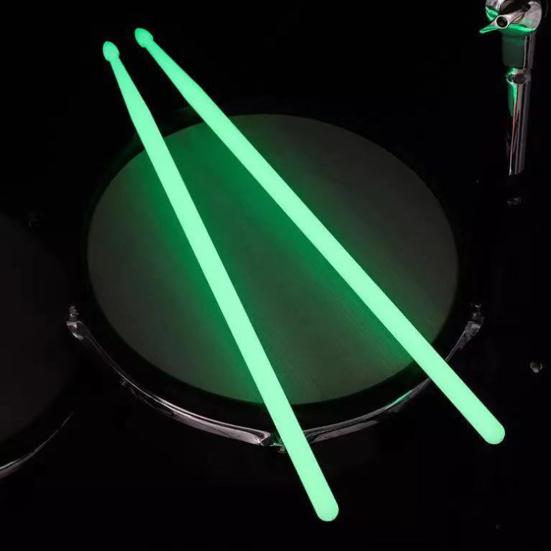 1 Pair Drum Stick Attractive Glow in the Dark Accessory Nylon Jazz Drumstick