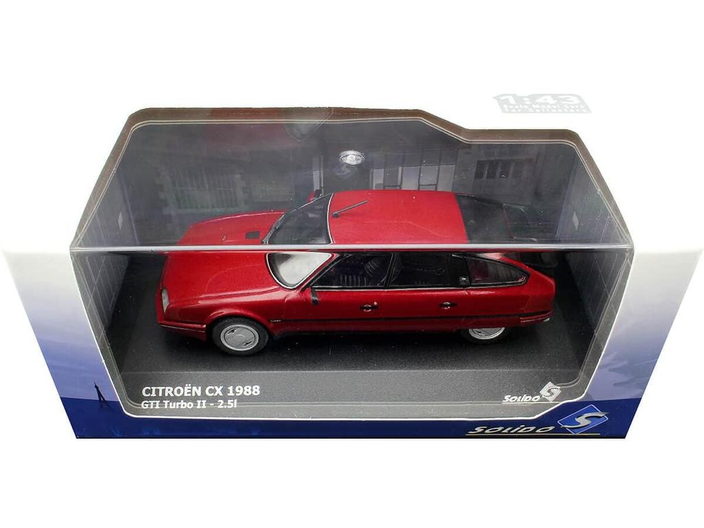 Solido model metallic scale car, red, 1/43