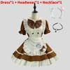 Girl Cosplay Lolita Dress With Polyester Fabric For Halloween Costume And Anime Role Play