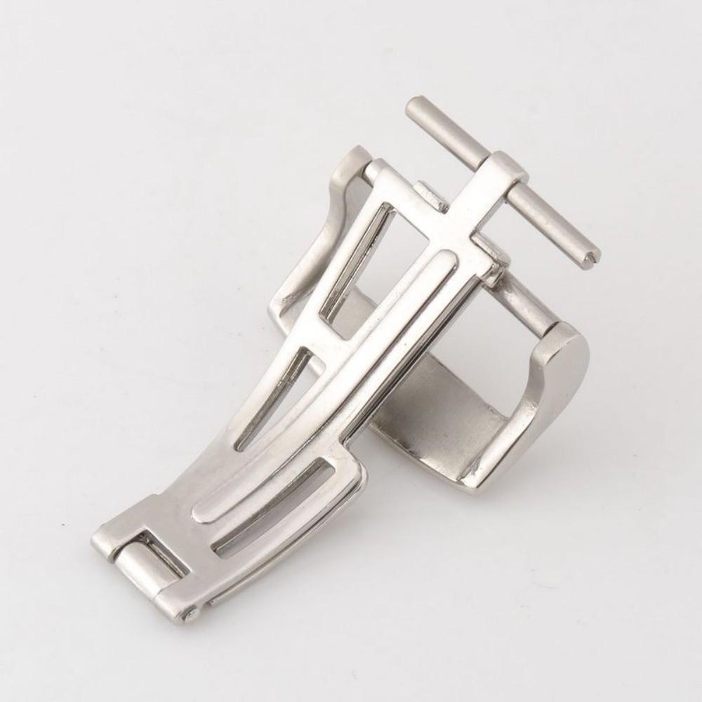 Langlebige Faltschließe Edelstahl Uhrenarmband Schließe Hohe Qualität Schmetterlingsknopf