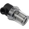 Pipeline 1/2" Water Pump Filter with 100 Mesh Stainless Steel Strainer, Inline Mesh Filter for Garden Watering