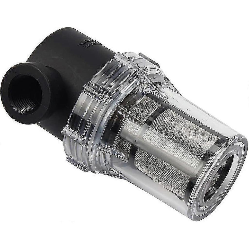 Pipeline 1/2" Water Pump Filter with 100 Mesh Stainless Steel Strainer, Inline Mesh Filter for Garden Watering