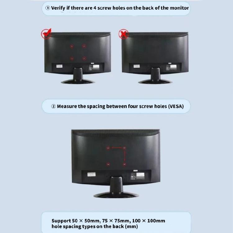 Suport de perete pentru televizor cu ecran plat Suport metalic sigur pentru ecran Reglabil la 360 de grade pentru vizualizare și Instalare ușoară Pentru 10-32 inch