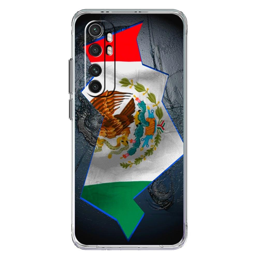 Phone Case For Xiaomi Poco X6 X5 NFC X3 F6 F5 Pro F4 F3 M3 14 13T 12T 12 13 Lite 11 Mi 5G Clear Cover Mexico Flag
