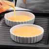 6pcs Shallow Tart Baking Pan Ceramic Souffle Dishes Mini Pie Baking Tray  Bakery