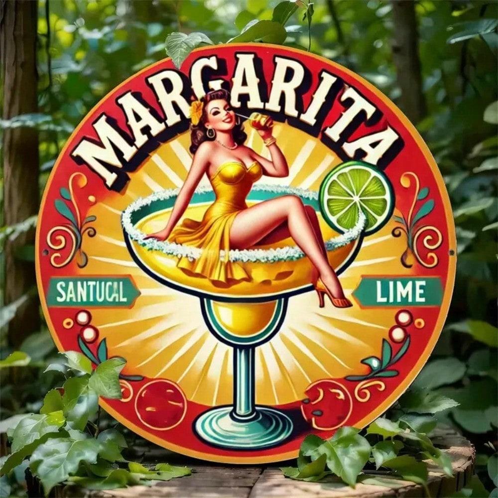 Metal Tin Art Rabbit Bar Sign Garage Wall Decor Home Retro Pub 20x20