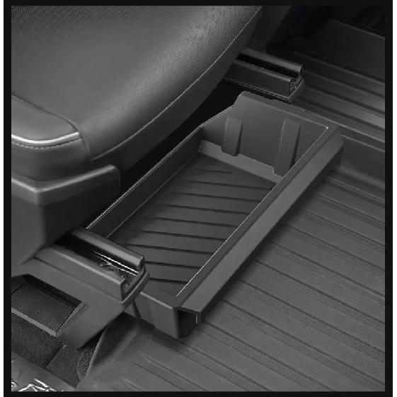 For Tesla Cybertruck Storage box under front seats drawer-type storage box seat hidden storage box Car interior accessories
