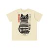 Japanese Cat Kids Teens Cotton T-shirt | Boys Girls Streetwear Ages 4-18 | 100% Cotton | Funny Cat Tee | Japanese Art Print Shirt for Childr