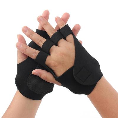 Power Up Non-Slip Men's Gym Gloves (2 Pairs) (Black)
