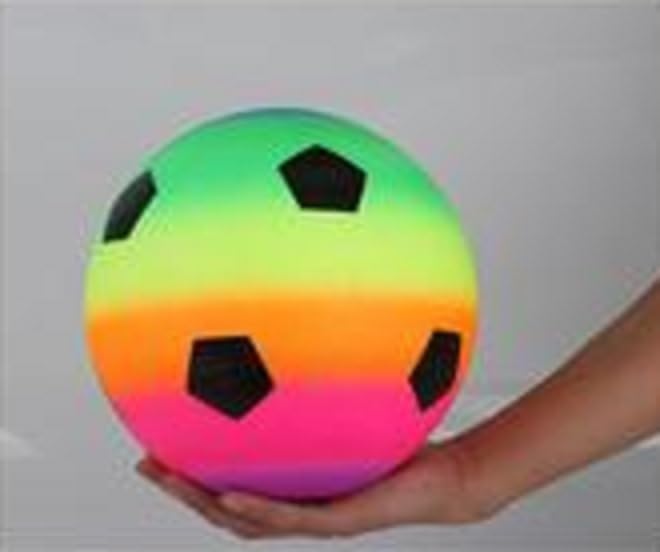 Karokkak Rainbow Rubber Soft Playground Ball for Strength Brain Ball Ball, Training, Gymnastics, Rehabilitation, Focus, Games, Caregivers, Adults,