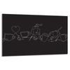 Glass Hob Protector 80x52 Black