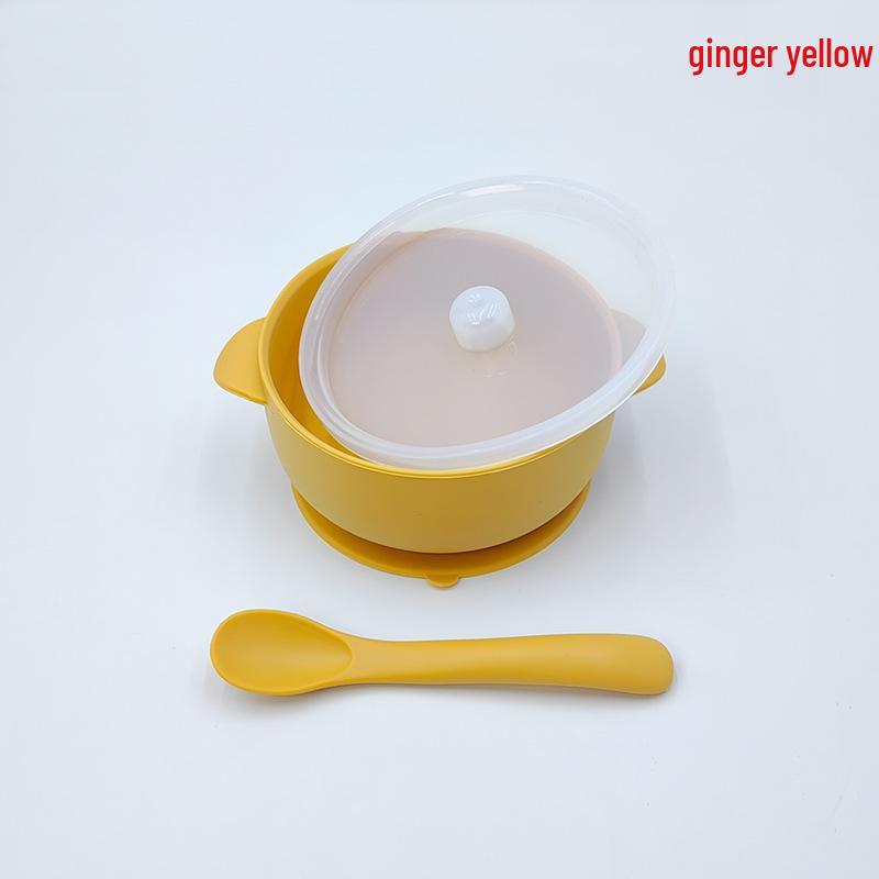Silicone Baby Feeding Bowl with Suction Cup - Anti-Scald, Anti-Fall Tableware for Toddlers