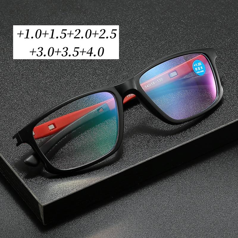 Ultralight Anti Blue Light Reading Glasses Fashion Tr Frame Hd Presbyopia Eyeglasses Men Women Eye Protection Far Sight Goggle