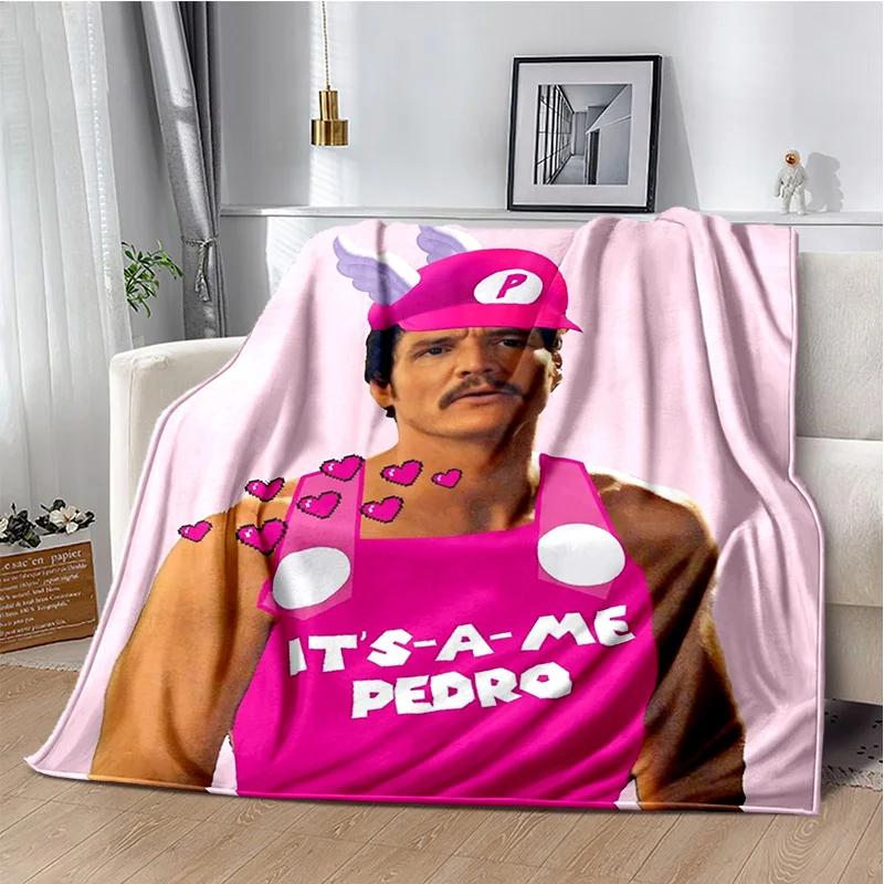 29 Style Pedro Pascal Funny Printing Blanket,Soft Throw Blanket for Home Bedroom Bed Sofa Picnic Travel Office Cover Gifts Kids