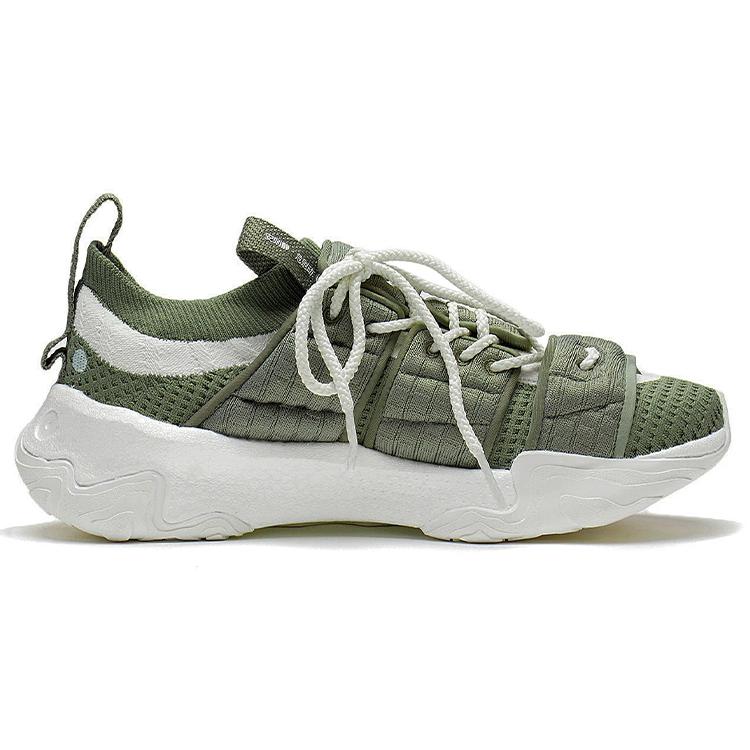 KUNG FU x Li Ning Jackie Chan Fabric Cushioning Slip Resistant Abrasion Resistant Rebound Low top Casual Shoes Men's AGLS135-2
