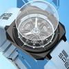 ABORNI 5006 Orologio Sportivo da Uomo Stile Meccanico Calendario Quarzo Cinturino in Silicone Quadrato Serie Yonghui Star Track Orologio per Uomo