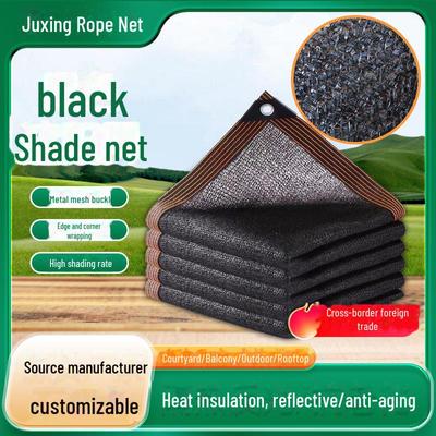 Black Reinforced Sunshade Net for Vehicle, Animal, and Plant Protection