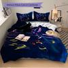 3Pcs Eevee Evolution Mystery Bedding Set Soft Fabric Duvet Cover Pillowcases Home Christmas Xmas Halloween Gift 1 Duvet Cover 2 Pillowcase Y1222